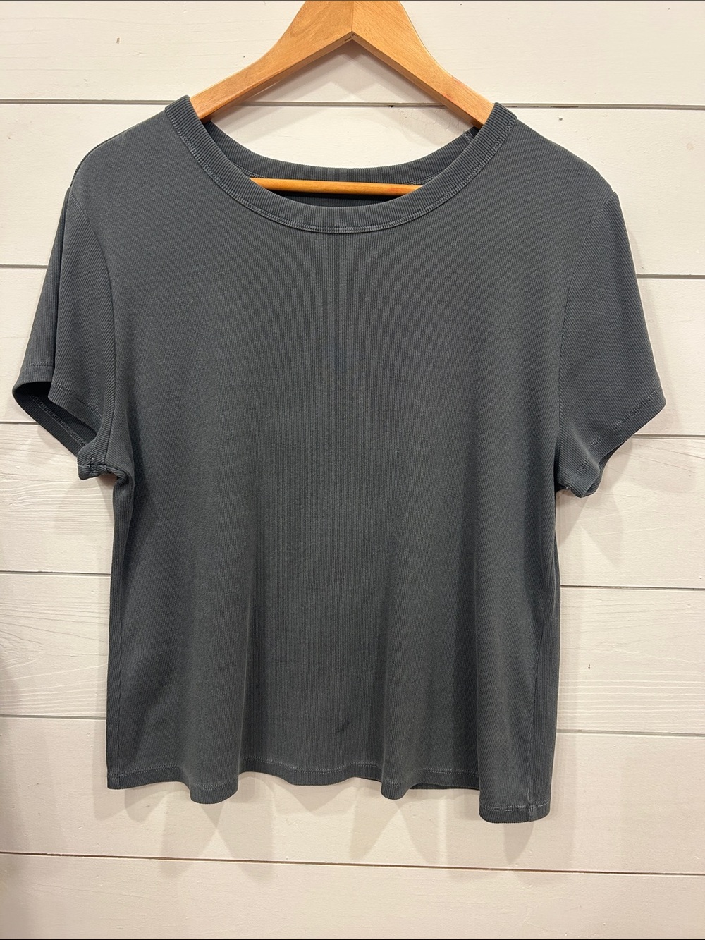Old Navy Women's Short Sleeve Crewneck Tee - Slate